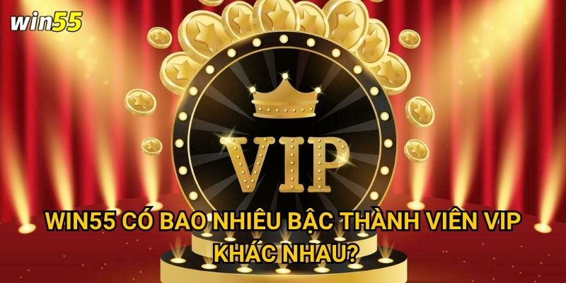 Làm sao để trở thành thành viên VIP Win55? 3 Win55 có bao nhiêu bậc thành viên VIP khác nhau?